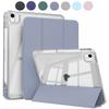Case For iPad Air 11 M2 M3 11" Case with Pencil Holder, Hard Clear Transparent Back & Soft TPU Shockproof Frame Cover