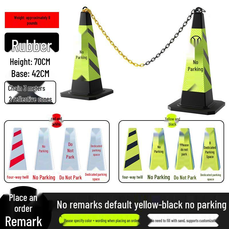 No Parking Zone Reflective Warning Cone