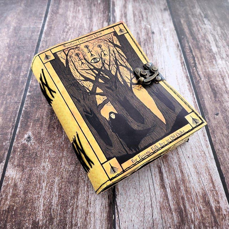 Leather Journal, Leather Dairy, Notebook, Deckle Page Sketchbook, Dream Journal, Personalized Gift, Halloween Gift, Journals for Writing.