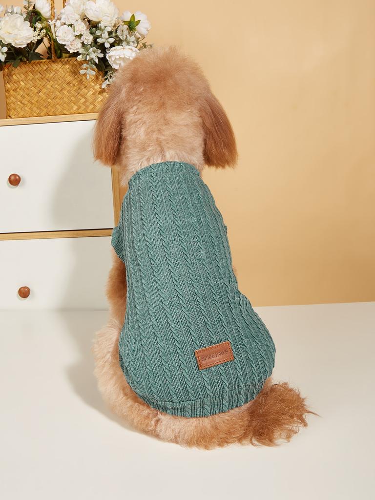 Hundeshirts Haustier Strickkleidung Haustier Tanktop Coole Welpen Shirts Outfit Weiches Hunde Sweatshirt für Frühling Sommer