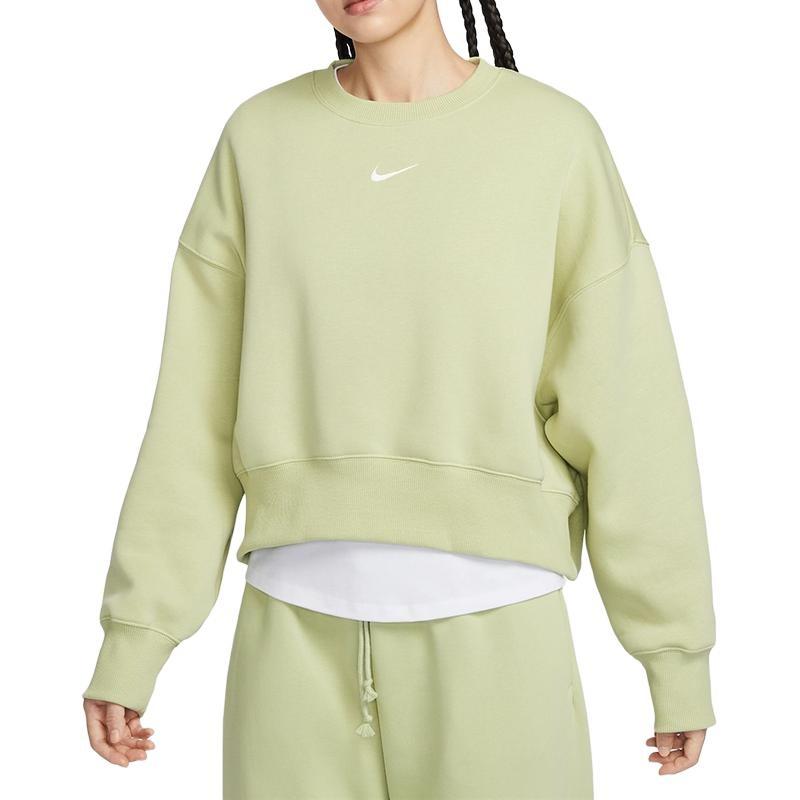Nike Sweatshirts Women's Green Crew Neck Moderate Other DQ5762-371
