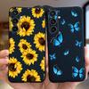 For Funda Samsung Galaxy A35 5G Case Women Fashion Girly Flower Butterfly Bumper For Samsung A35 SM-A356B Coque Silicone Soft