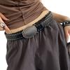 Vintage Punk Studded Belt For Women Jeans Soft PU Leather Durable Fashion Accessory