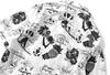Aspersio Short Sleeve Aloha Top with Ora Slightly White Men's Shirt, All-Over Print, Stylish, Open-Collar Skull, Button-Down, Pineapple, Hibiscus,