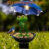 2D Acrylic Animal Garden Stake, Frog Rooster Giraffe Mushroom Yard Art Sign, Decorative Welcome Sign for Outdoor Yard Lawn Pathway