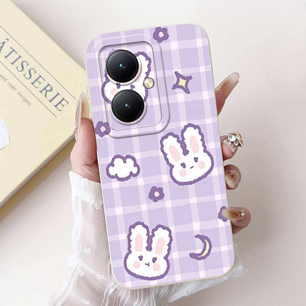 For Xiaomi Poco M6 5G Case Cover Silicone Luxury Fashion Flowers Kawaii Cute Cat Shockproof Phone Case 23128PC33I
