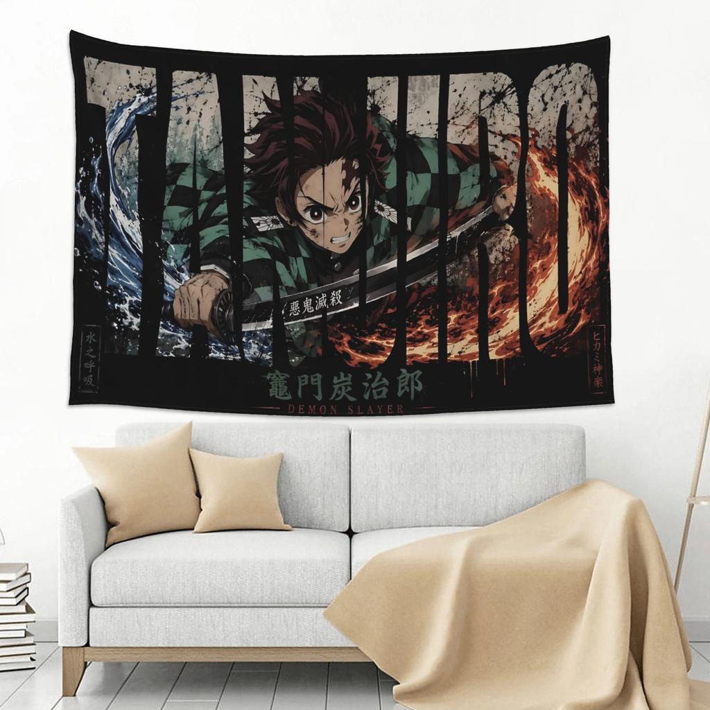 Demon Slayer Cutecore Tapestry Room Decoration Home Decoration Tapestry Decor Accessories Cute Room Decor