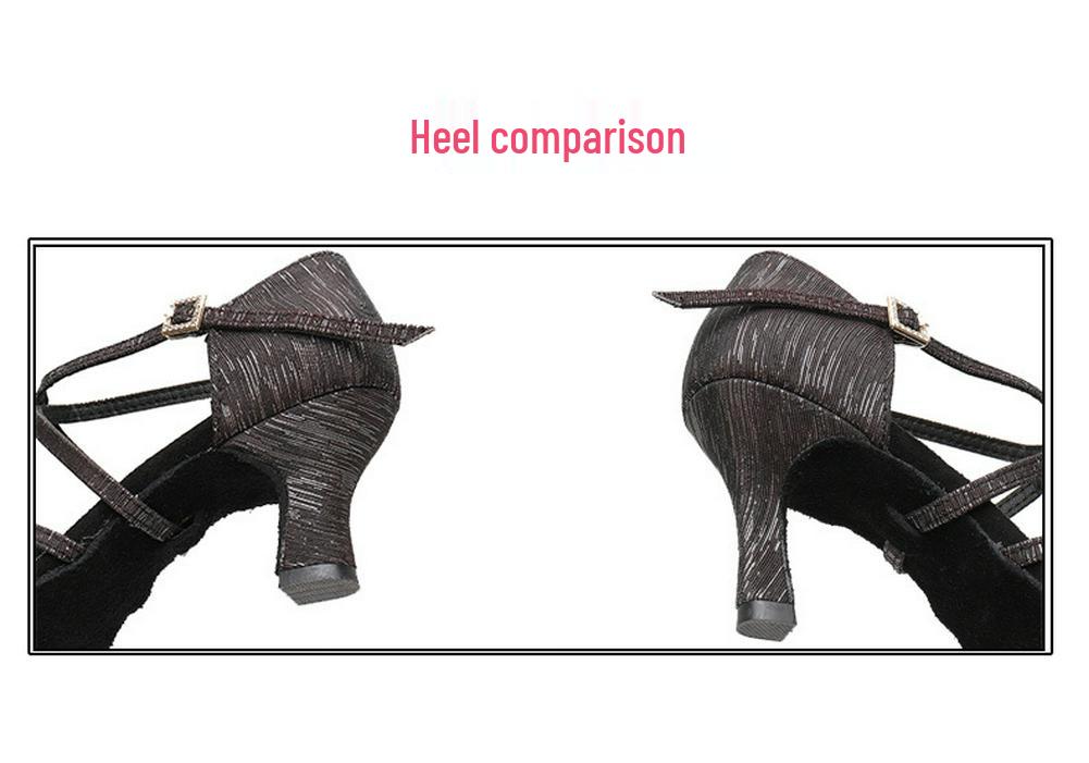 Women's Latin Dance Shoes - Soft Sole, Medium Heel, High Heel Options for Spring/Summer