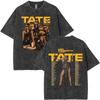 Washed Vintage Tate McRae So Close To What Concert  Tshirt Miss Possessive T Shirts Men Women Fashion Oversized Tshirts