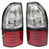 Car Rear LED Light Turn Signal Warning Stop Fog Lamp Tail Light Compatible For Toyota Prado Land Cruiser 90 1997 1998 1999 2000 2001 2002 (Color :