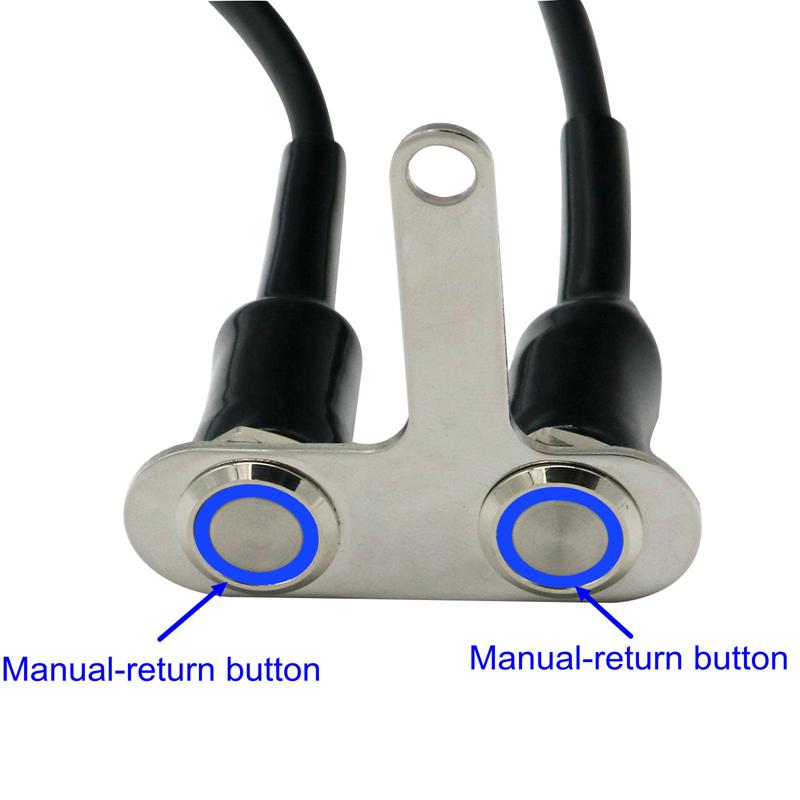 LMoDri LED Motorcycle Stainless Steel Switch ON-OFF Handlebar Adjustable Mount Waterproof Switches Button DC12V Fog