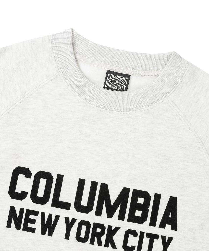 COLUMBIA UNIVERSITY Ny Blackseries Over-Fit Fleece Sweatshirts Oatmeal
