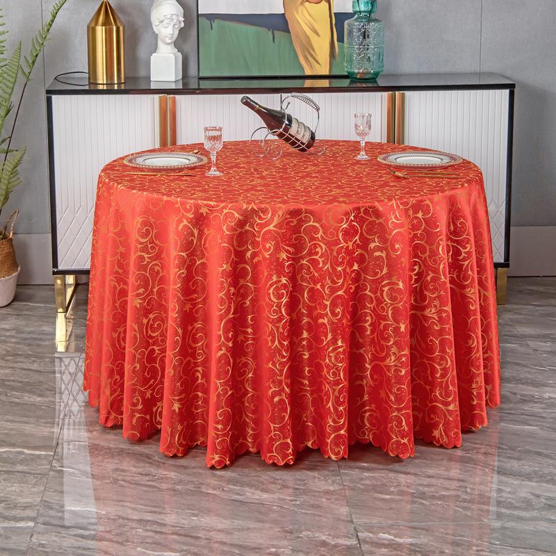 Round Table Tablecloth European Restaurant Hotel Table Tablecloth Tablecloth Decorative Table Mat Table Mat Cloth