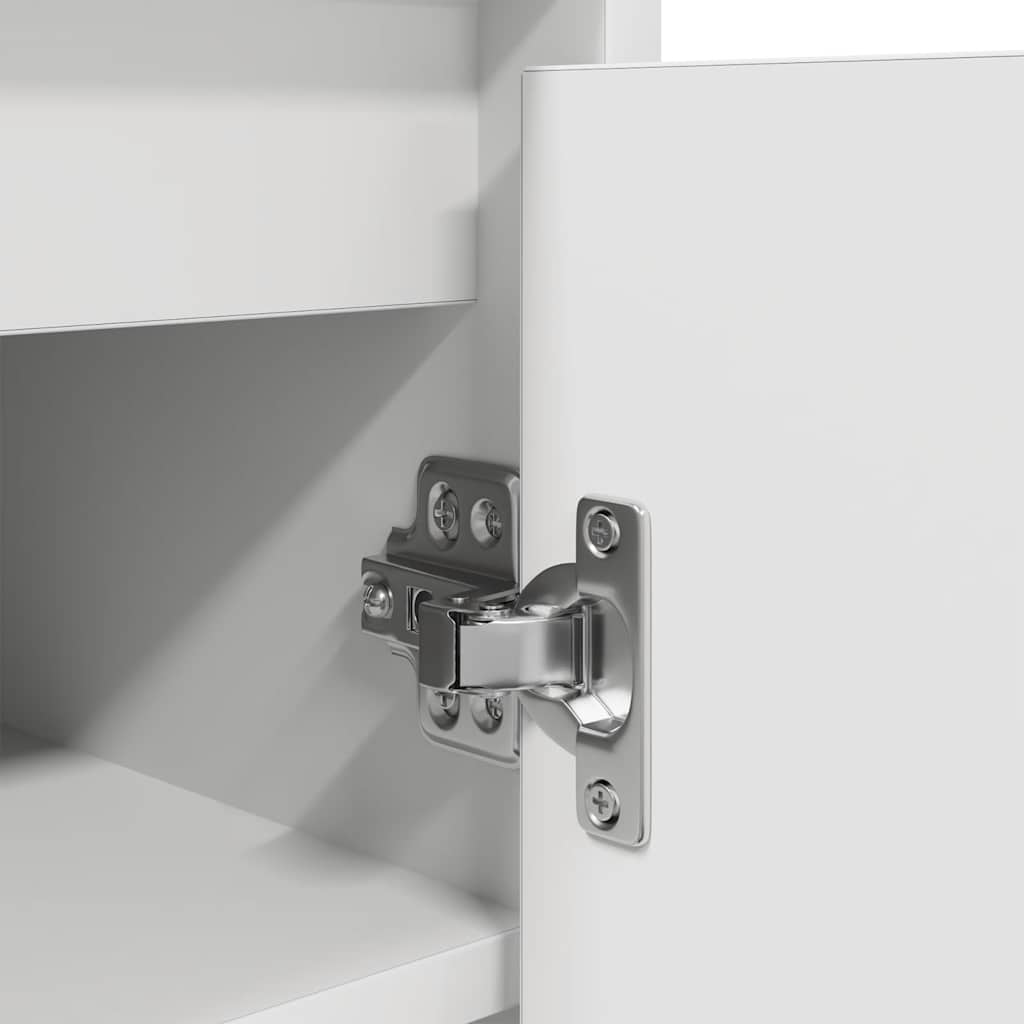 Shoe Cabinet White 57 x 34 x 76 cm Engineered Wood