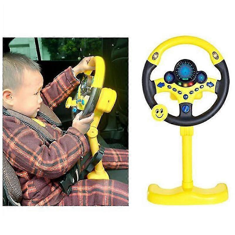 Electric Simulation Steering Wheel Toy With Sound Light Educational Car Toy HY For Children Play