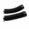 55mm 15 Knots Front Fork Cover Absorber Shock Protector Black 2PCS