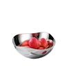 Stainless steel cooking bowl, large irregular-shaped bowl, creative light luxury irregular salad bowl, restaurant