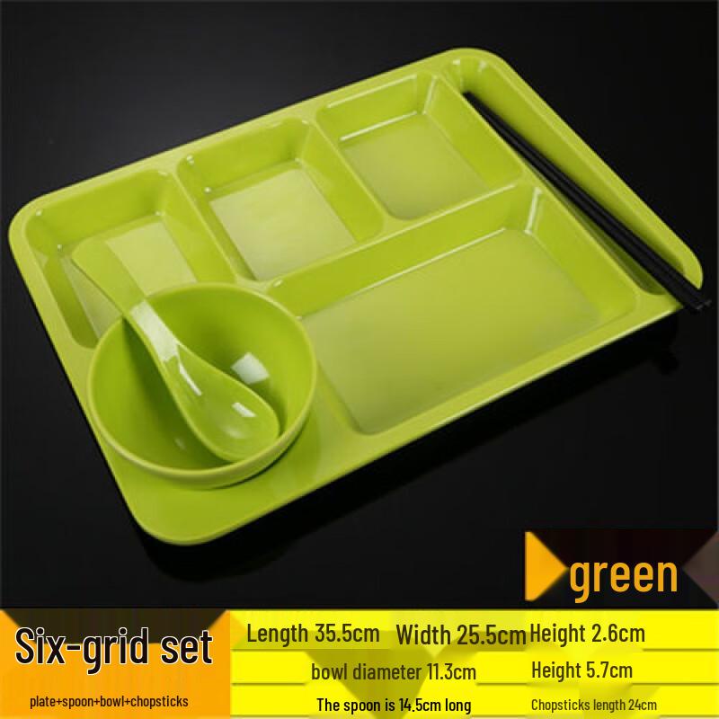 

Jijun Melamine Divided Dinner Plate 10 Pieces