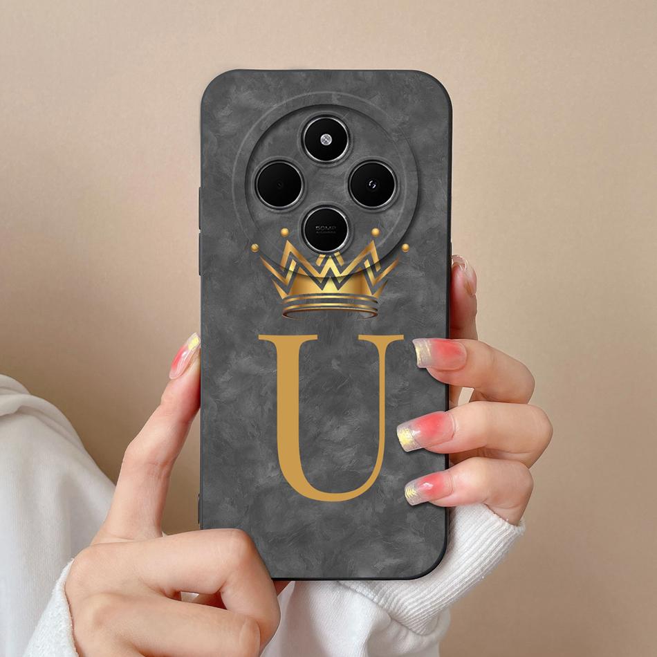 

For Xiaomi Redmi 14C Case Wave Light Letters Phone Cover For Xiaomi Redmi 14R 5G Redmi 14 C Soft Liquid Silicone Anti Drop Funda Redmi 14R