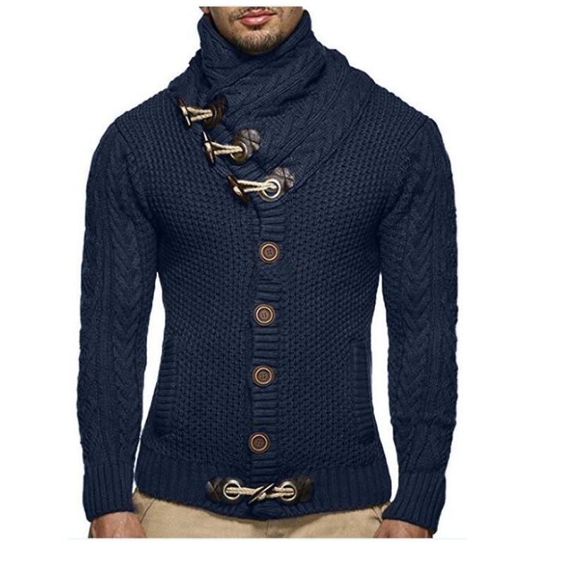 New Autumn And Winter Thick Warm Sweater Slim Fit Men'S Sweater Men'S Multi-Color Pullover Knitted Sweater