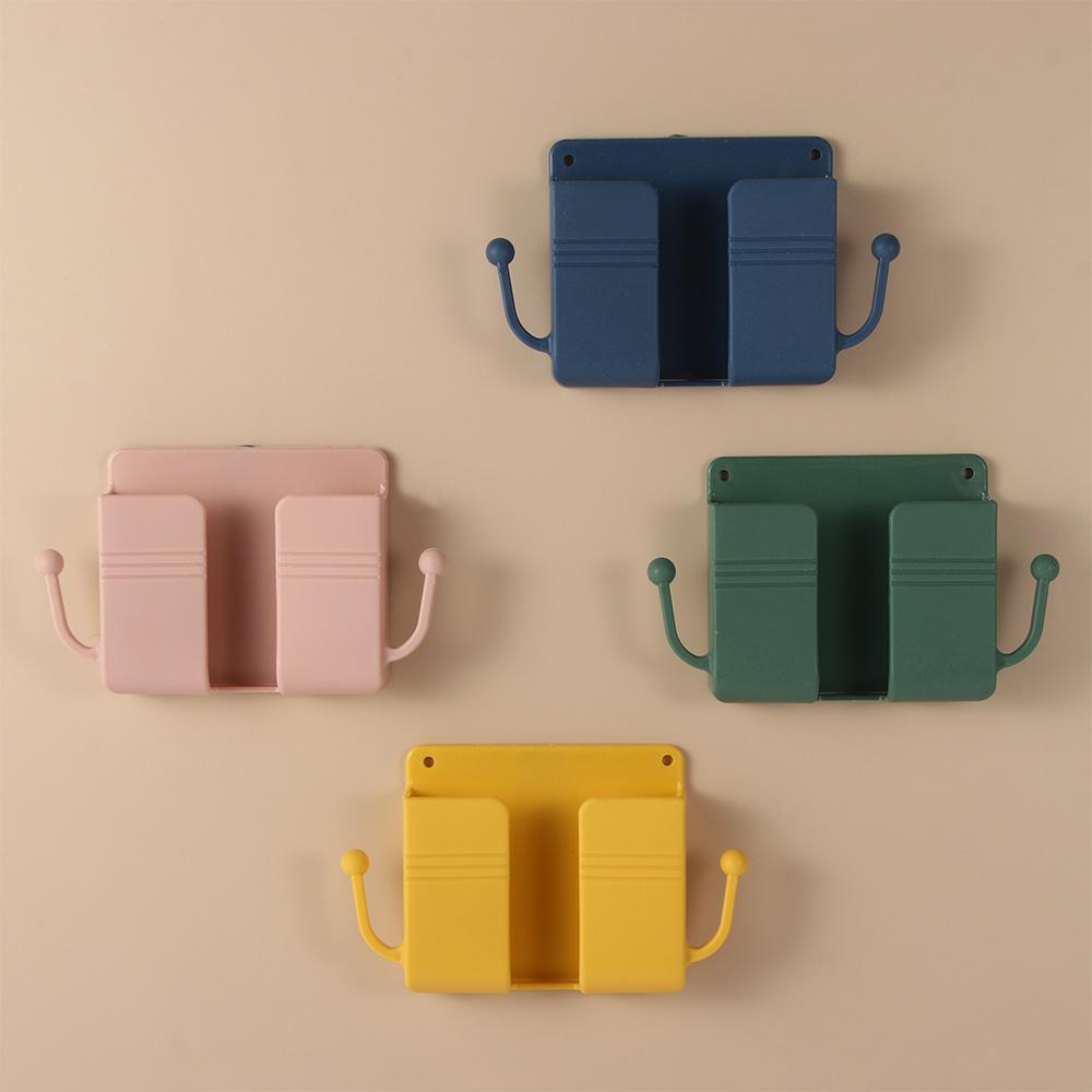 Brackets Wall Mounted Organizer Storage  Case Remote Control Holder Storage Box Phone Plug Stand