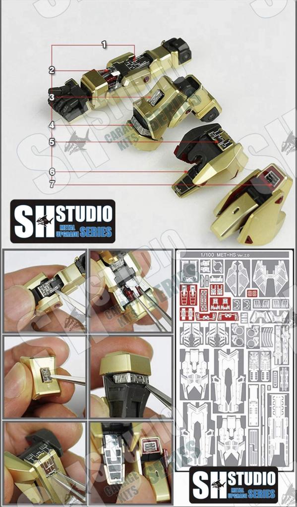 MG RE MEGA SIZE Custom Detail-Up High-Quality Metal Parts (MG 1/100 MSN-00100 Hyaku Shiki Ver. 2.0) [Parallel Import]