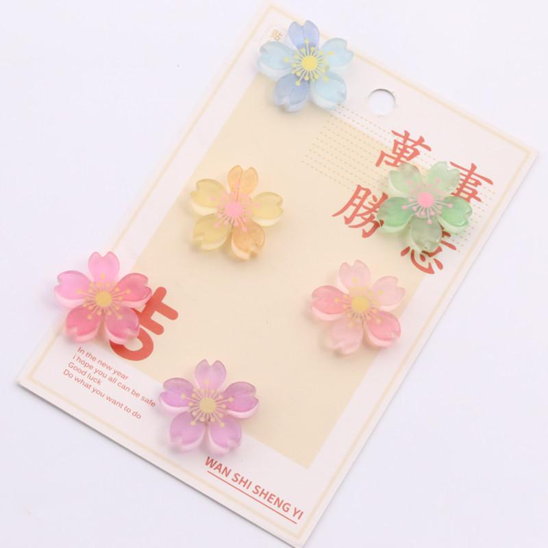 6pcs Cherry Fridge Magnets Photo Wall Souvenir Gifts Home Refrigerators Decor Magnetic Sticker Small Gift Convenience Sticker