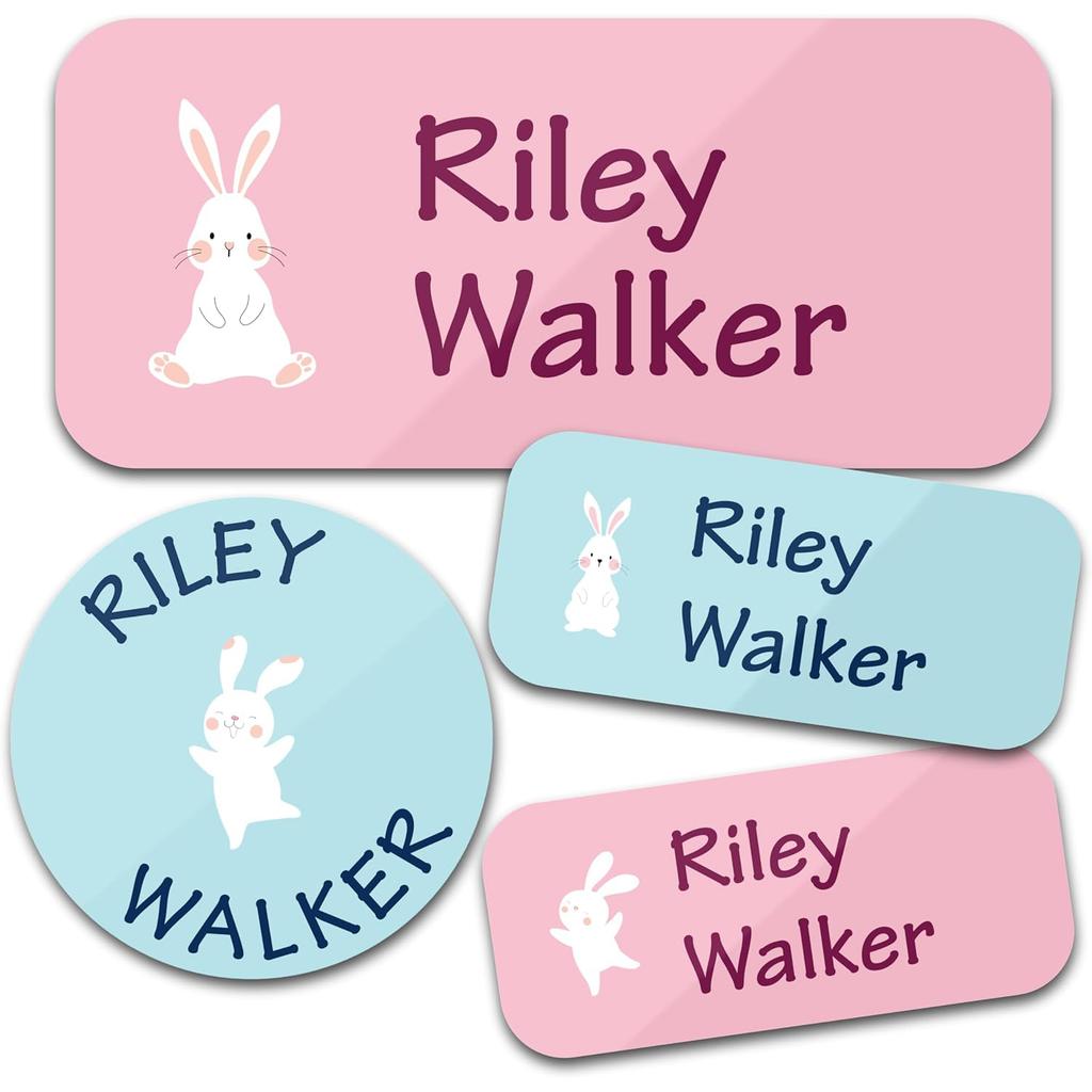 Trees 140Pcs Custom Waterproof Name Tags Stickers Cartoon Style Nakrjki Na Ubrania Imieautocollants Personnalisés Prenom