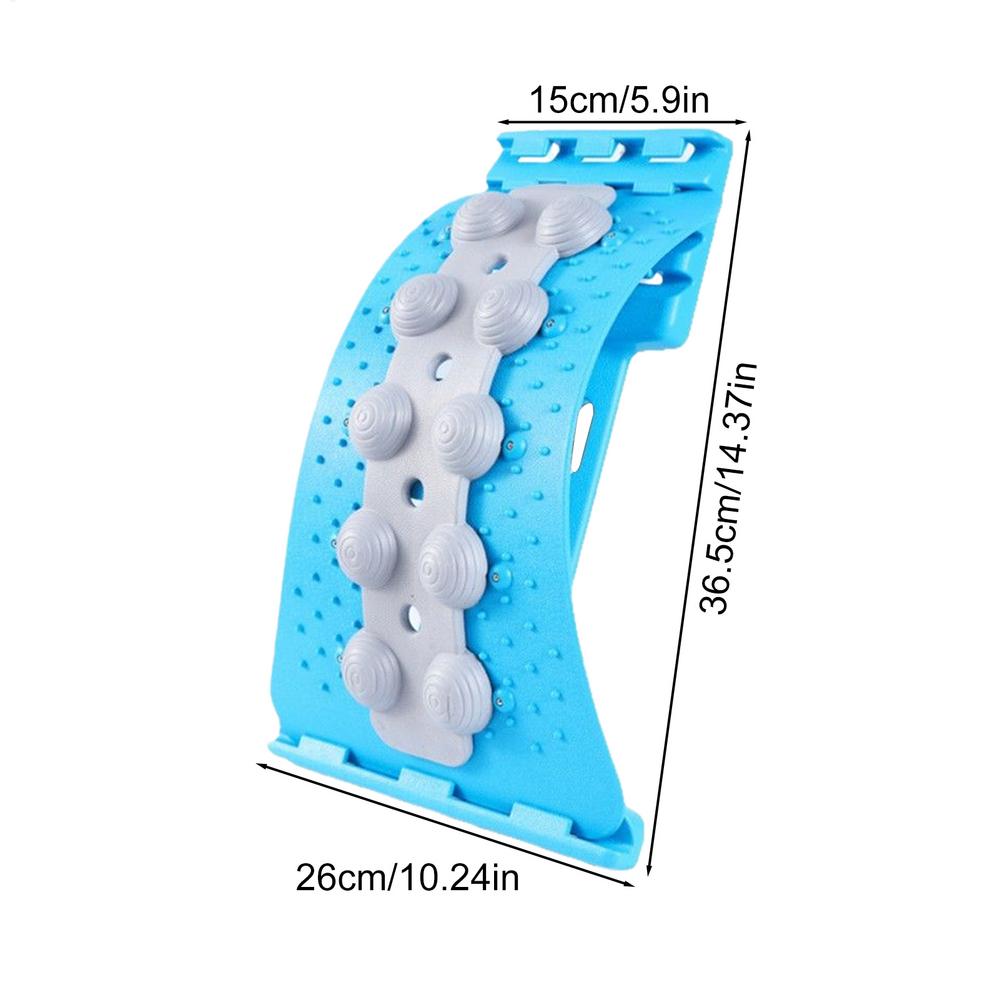 Lower Back Stretcher 4-level Adjustable Lumbar Stretch Board Manual Massagers for Spinal Correction Muscle Relief Shoulder Nerve