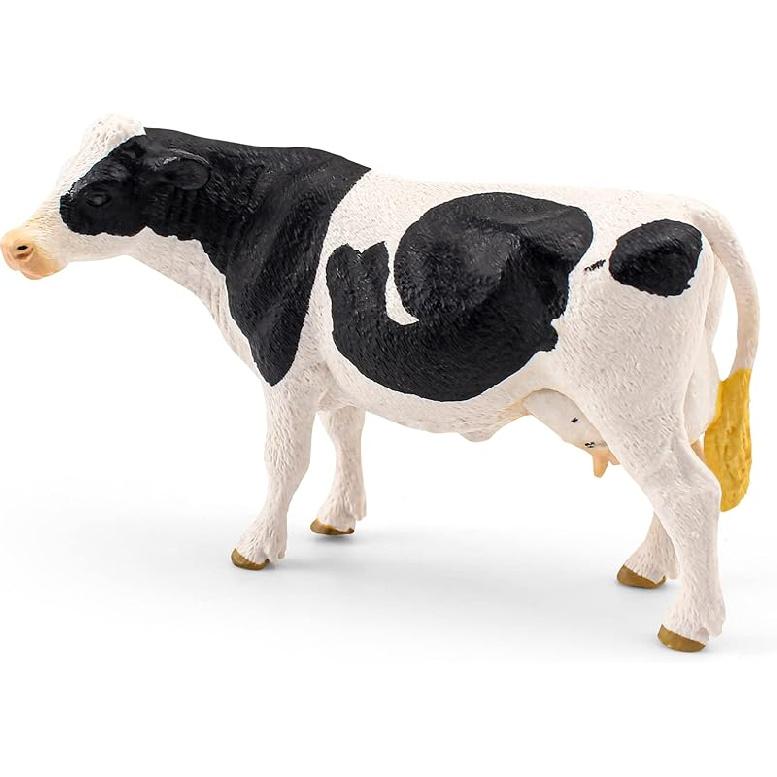 LC JoyCre Cow Figure Toys 4PCS Realistic Big Cows Figurines Toys for Toddlers Simmental Cows Holstein Cow Figures for Kids Birthday 3 4 5 6 Year Old