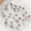 2026 New Creative DIY Dreamy Shiny Sunflower Cat Heart Bow Star Cherry Moon Pendent Charm Fit 9MM Stainless Steel Bracelet Gift
