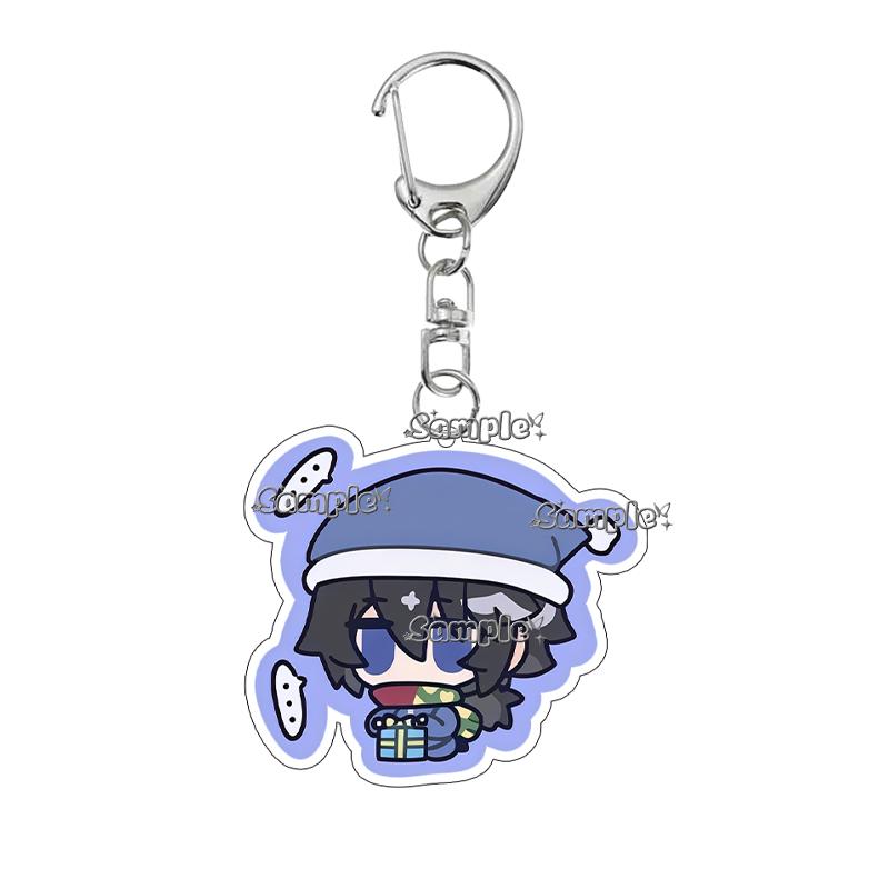 Double-sided Printing Anime Kochou Shinobu Tomioka Giyuu Tanjiro Kamado Nezuko Keychain Acrylic Pendant Charm Fans Gifts Jewelry