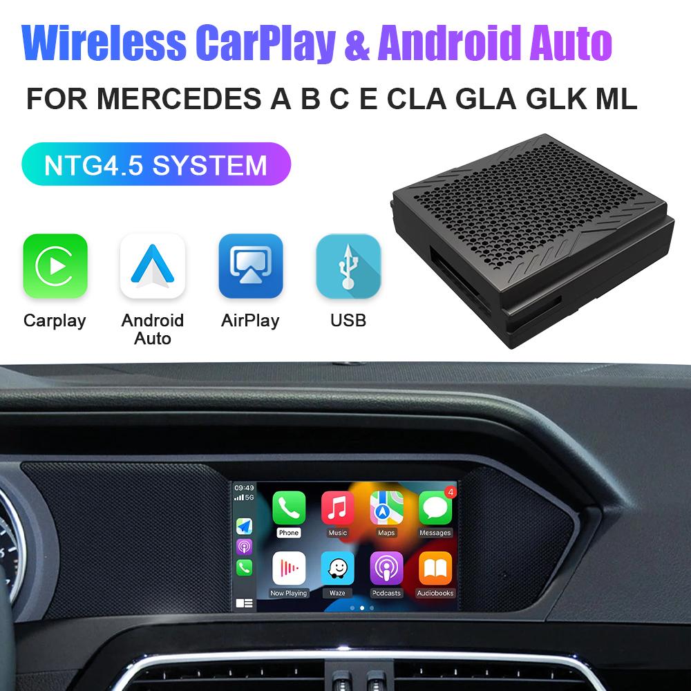 

Беспроводная связь Apple Android Auto Carplay для Mercedes Benz NTG4.5 Sprinter Becker Установка интерфейса Carplay Plug and Play