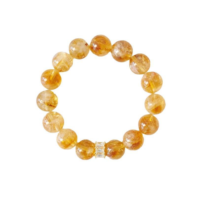 Natural Citrine Bracelet: Attract Wealth and Luck with This Elegant Crystal Jewelry Gift
