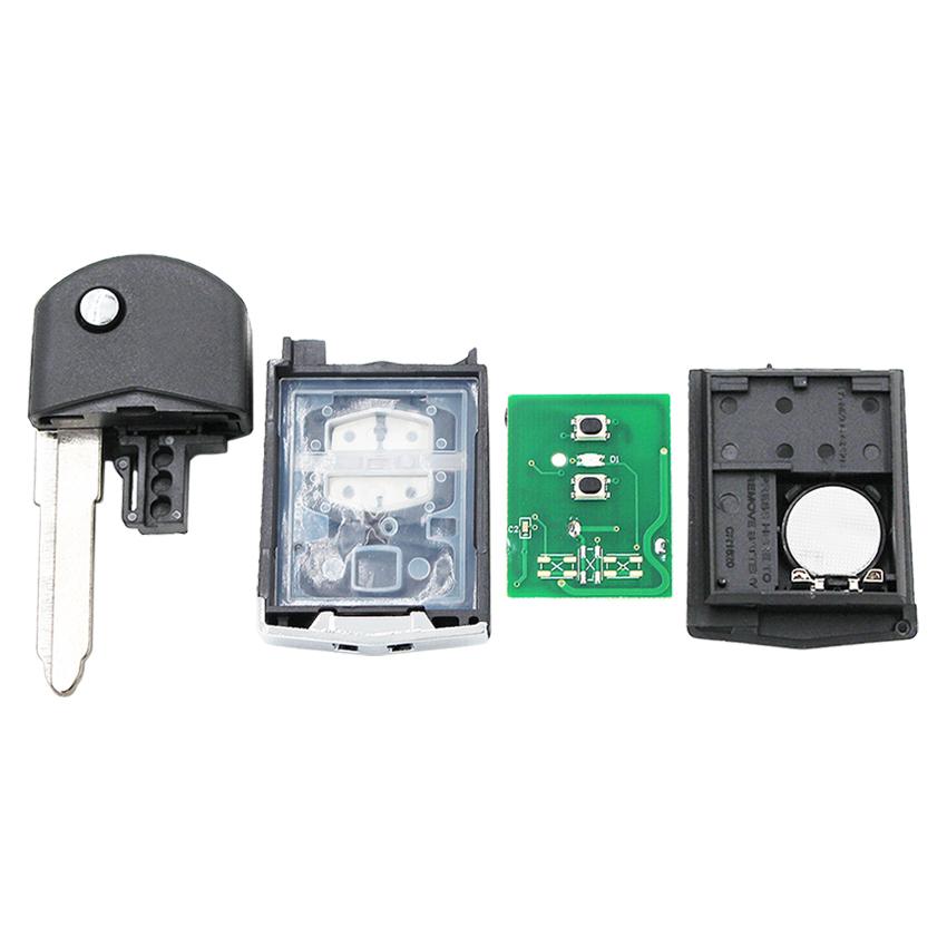 Ecusells 2 Tasten 433MHz mit 4D63 Chip Fernbedienung Autoschlüsselanhänger für Mazda 3 6 M3 M6 Visteon 41521