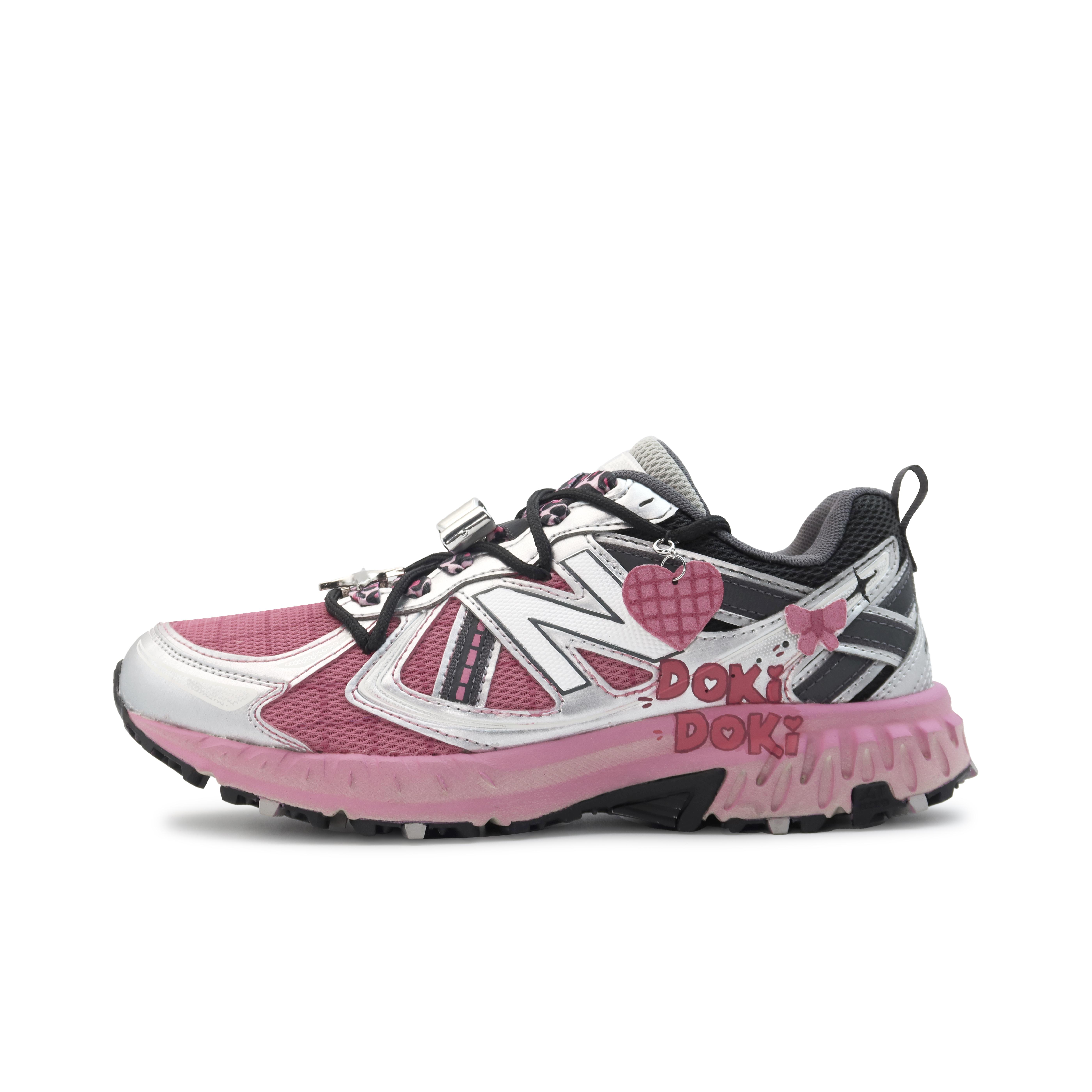 New Balance NB 410 Low top Running Shoes Unisex Black Pink MT410KR5(Team186-DokiLove) 40.5