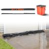 Flood Barrier, 10 Pack, 1530 X 210 Mm Flood Bags with Bucket, Water Absorbent Barrier Activated by Water, Sandless Sandbags Blockage