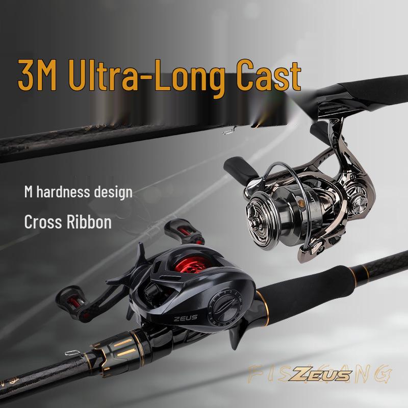 Conjunto de Vara de Pesca com Isca Multi-Seções para Iniciantes com Molinete Drop Shot para Pesca de Longo Arremesso