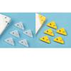 6/12PCS Triangle Plastic Bookmark Clips - Durable Page Corner Holders for Books, Students Reading & Office Organizing, Colorful