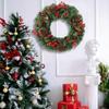 Christmas Wreath Artificial Christmas Decor Festive Wreath With Red Berries Pine Cones For Front Door Outdoor Indoor Home Porch
