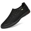 Men's round head mesh casual shoes sleeve sports style casual shoes breathable flat heel mesh shoes men's sports shoes