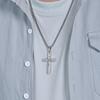 New Men's Fashion Simple Cross Necklace Versatile Titanium Steel Jewelry
