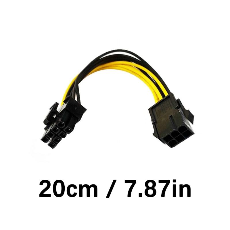 GPU Splitter Cable 6 Pin Female To 8 Pin Male Power Adapter Splitter Power Extension Cable for GPU Graphics Card