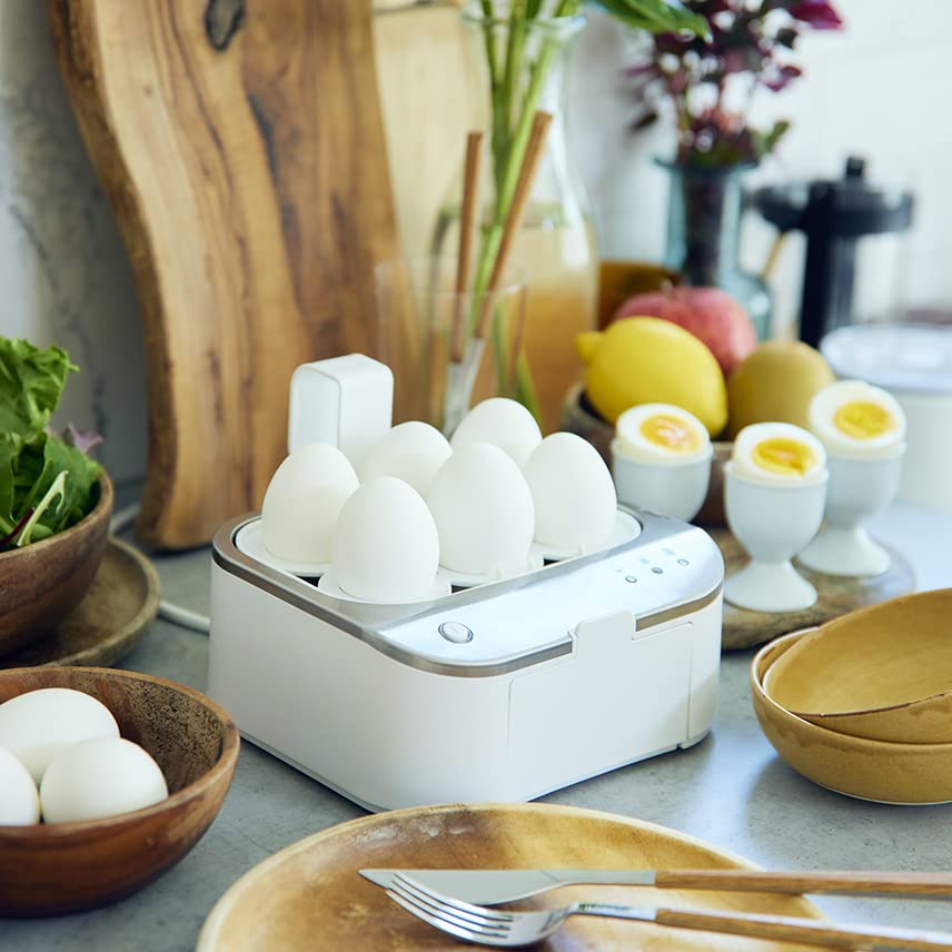 CRDLB0001 Egg Boiled Egg Boiled Egg Voice Announcement of White Steamer, Maker, Machine, Completion,
