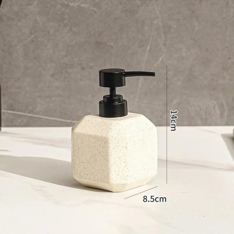 181ml soap dispenser Ceramic lotion bottle hotel household hand soap shampoo body wash dispensing bottle bathroom press bottle