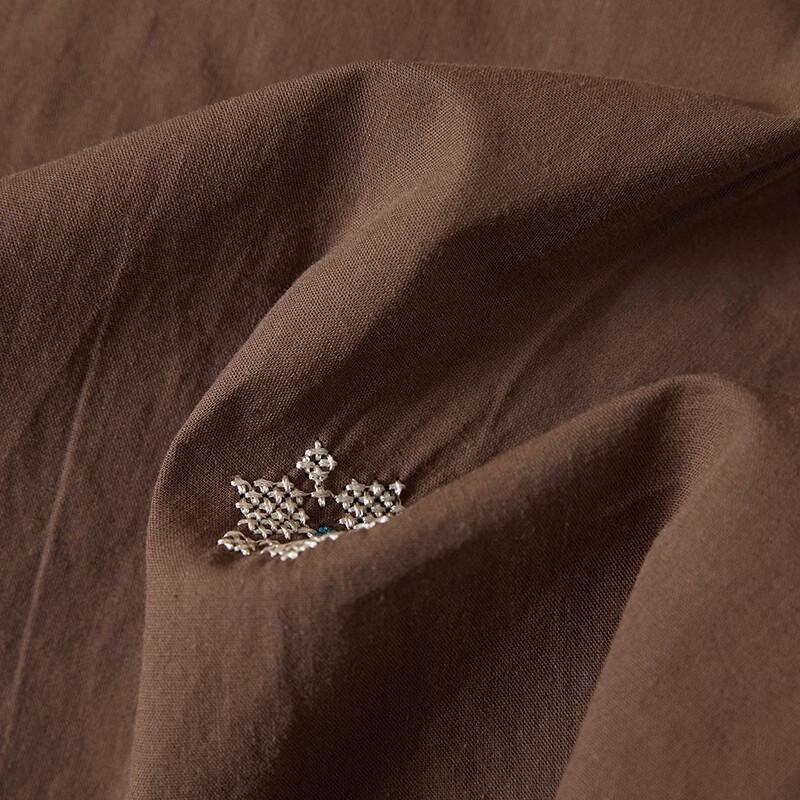 Women's Vintage Embroidered A-Line Midi Skirt