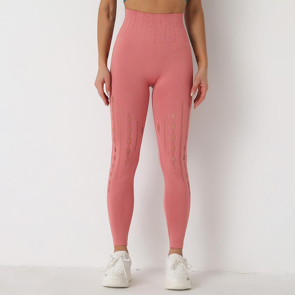 Women's Seamless Knitting High Waist Tight Fitting Hip Lift Motion Yoga Pants