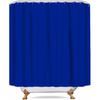 Classic Royal Blue Shower Curtain Washable Thicken Durable Polyester Fabric Set with Hooks, Weight Hem, 72 X 72 Inches, LHNT330-72