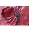 New Embroidered V-neck Summer Women Blosue Short Sleeve Loose T-shirt Ladies Sweet Solid Color Lace-up Shirts Office Clothing