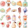 40Pcs Graffiti Stickers Cute Laptop Drinks Animal Decorative Waterproof Pvc Dessert Decals Suitcase Phone Case Diy